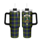 MacLaren Modern Tartan Crest 40 oz Insulated Tumbler with Handle